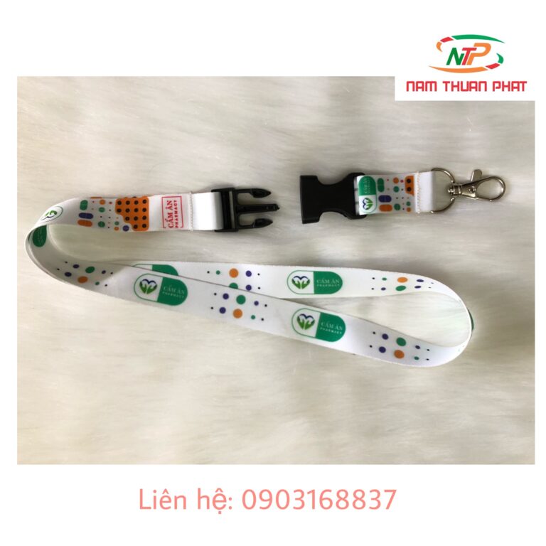 Dây đeo thẻ Satin Cẩm Ân