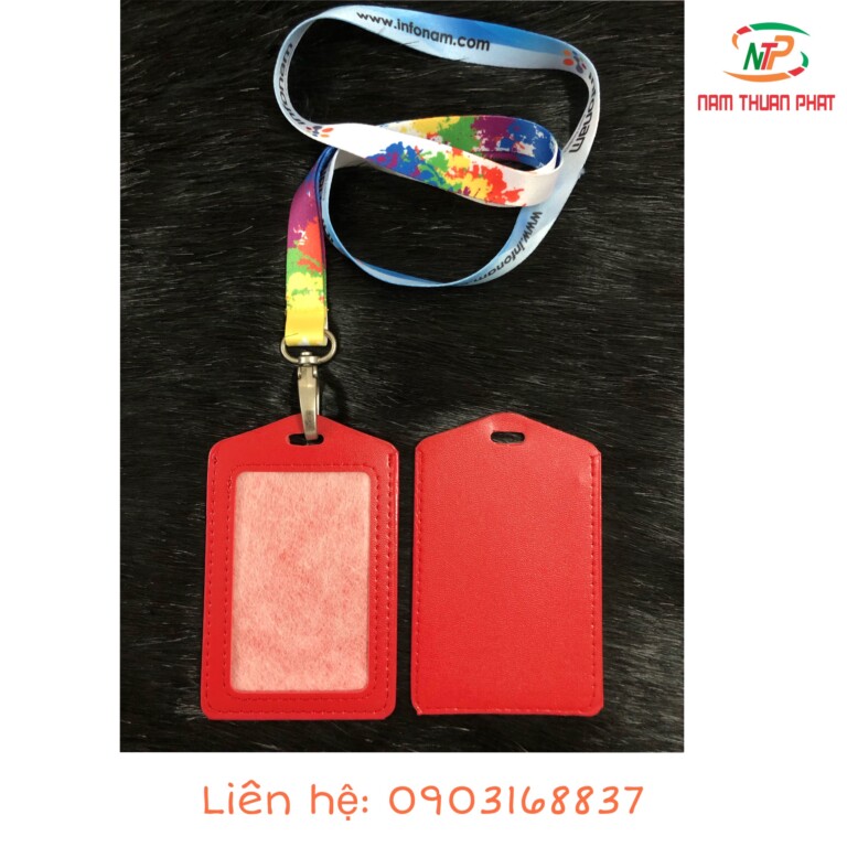 Bao đựng thẻ Simili màu đỏ
