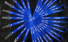 Dây đeo thẻ lụa xanh PTSC