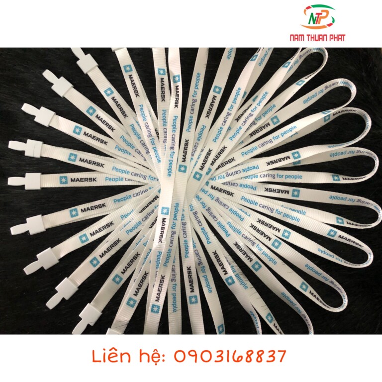 Dây đeo thẻ Polyester MAERSK