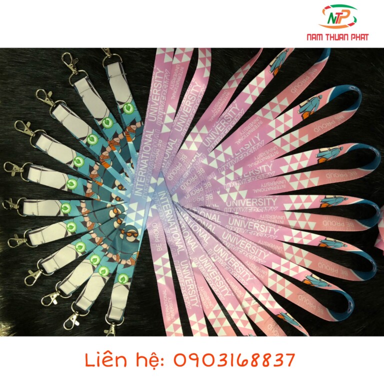 Dây đeo thẻ ĐH Quốc tế TP.HCM – Mẫu 1