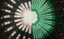 Dây đeo thẻ FPT UNIVERSITY màu trắng xanh lá