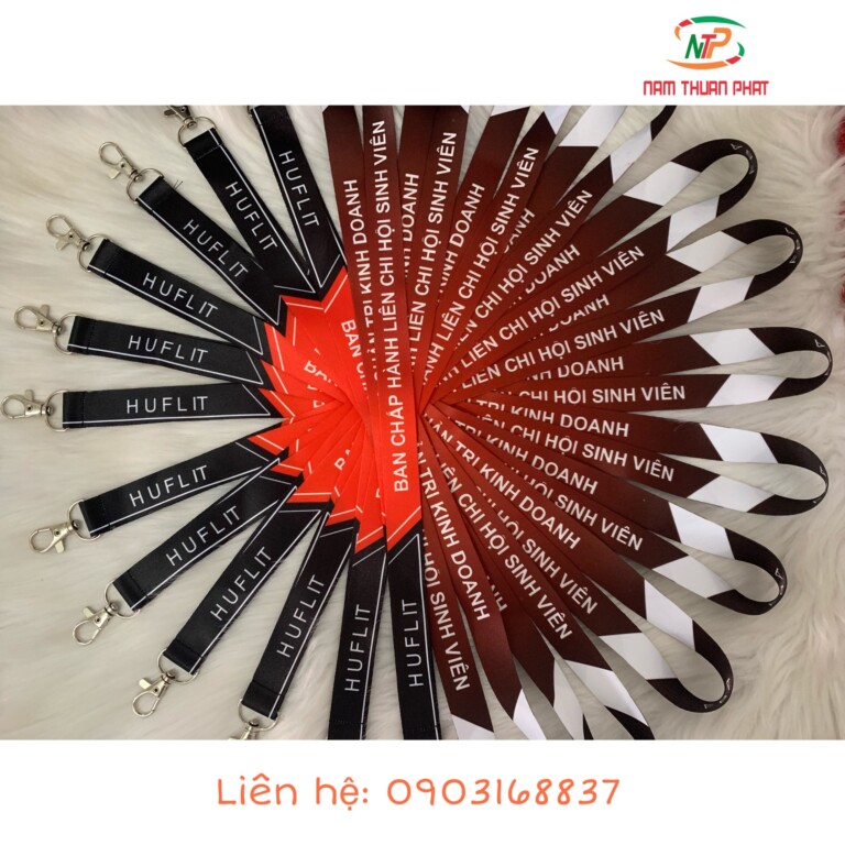 Dây đeo thẻ HUFLIT – Ban chấp hành liên chi hội SV