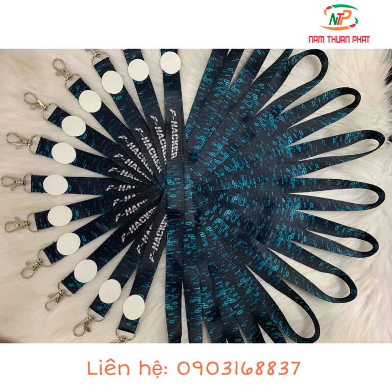 Dây đeo thẻ Satin F-HACKER