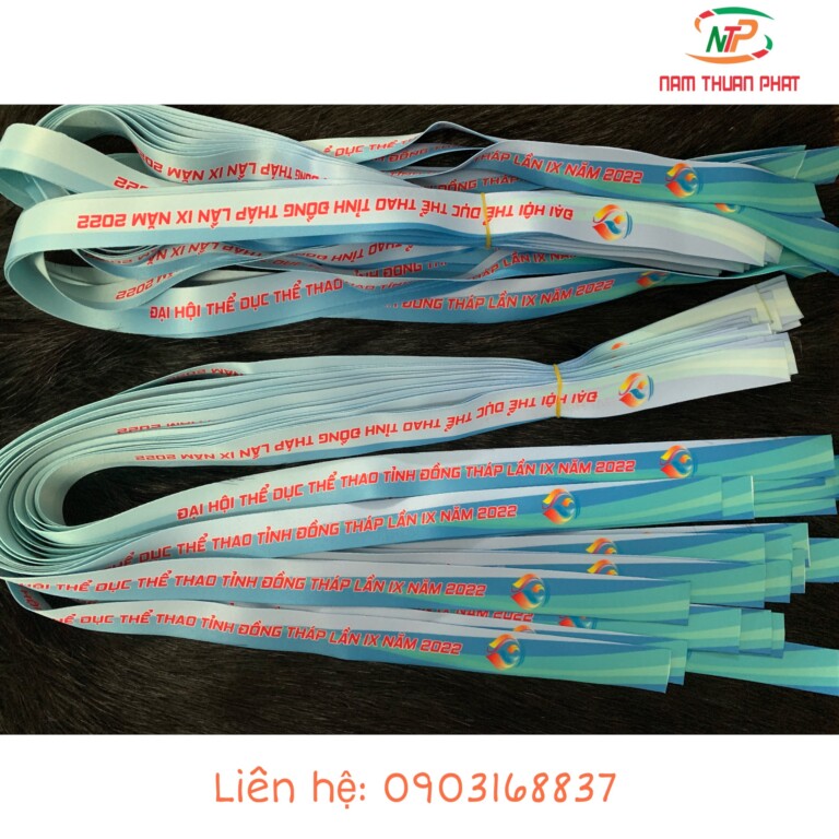 Nhận in ấn dây đeo huy chương